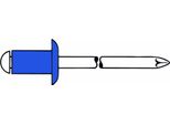 Gesipa Rivetti Ciechi Acciaio/Acciaio 4 X 12 500 Pz