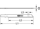 Ks Tools Lama Per Seghetto Alternativo Cv 100 Mm 4 Mm T144D Confezione Da 5 Pezzi - 129.3104