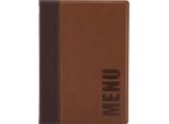 Securit MC-TRA5-LB Cartella Portamenu Securit Trendy, A5, Marrone Chiaro