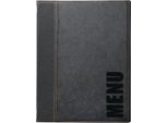Cartella Portamenu Securit Trendy, Din A5, Nero