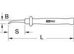 Ks Tools Coltello Isolato Per Carta, 205 Mm, 117.1392