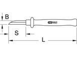 Ks Tools Coltello Per Cavi Isolati, 200 Mm, 117.1390