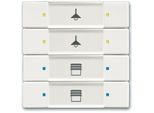 Sensore A Pulsante 4/8 Volte Multifunzione - Sensore A Sfioramento Knx 8 Volte 6127/02-884