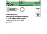 Viti Autoperforanti Reyher 7504K 5,5X50 Zincate A Testa Esagonale (250 Pezzi)