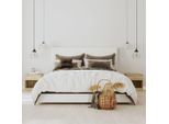Comodino 2 Pezzi Con Cassetto Color Rovere