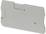 Piastra Terminale Grigia 45X2,2X24,3Mm - Piastra Terminale / Divisoria Per Morsettiera D-PT 1,5/S