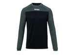 Kempa Handball Prime Maglia A Maniche Lunghe Da Bambino Per Allenamento Nero Grigio Taglia 152