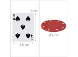 Relaxdays 10022799_0 Relaxdays Poker-Set Texas Hold'em Kartenspiel
