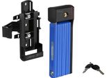 Abus Bordo Ugrip 5700K Sh Serratura Pieghevole Con Staffa - Serratura Per Bicicletta Con Barre Spesse 5 Mm - Livello Di Sicurezza Abus 7 - 100 Cm - Blu