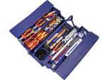 Assortimento Di Utensili 66 Pezzi In Scatola Di Lamiera D'acciaio Per Elettricisti