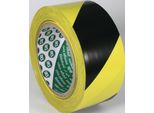 Nastro Segnaletico Per Pavimenti F33 Pvc Nero/Giallo L.33M L.50Mm Rl.Iks