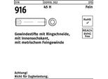 Viti A Testa Cilindrica Reyher Din 916 45 H M 8 X 1 X 16 009163020081016 (200 Pezzi)