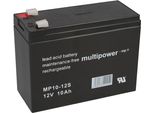 Multipower Blei-Akku MP10-12S Pb 12V / 10Ah Faston 4,8