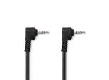 Cavo Audio Video | 3,5 Mm Hane | 3,5 Mm Hane | Nickel Platerad | 2,00 M | Rotondo | Pvc | Svart