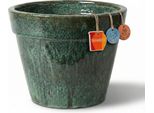 Fioriera "Round Plain"" Verde Muschio – Ø 47 Cm – Vaso In Ceramica Xxl (53 Litri)"