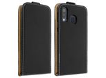 Avizar, Custodia Flip Verticale Per Samsung Galaxy A40, Con Portacarte, Nero