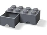 Room Copenhagen Lego Storage Brick Drawer 8, Storage Box (Dark Grey, Two Drawers)