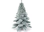 Costway Albero Di Natale Artificiale Da 180 Cm Con Neve, Albero Di Natale Con Supporto In Metallo, Albero Di Natale 657 Punte In Pvc, Sistema Di Piegatura Dell'albero Di Natale Artificiale Ideale Per Casa, Ufficio, Negozi E Hotel
