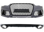 Paraurti Distributore D'aria Terminali Di Scarico Per Audi A6 4G Facelift 15-18 RS6 Look