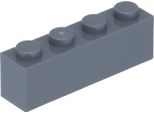 Mattoncini Lego® 1X4 Grigio Scuro - 3010 Nuovo! Quantità 100X