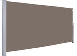 Tenda Da Sole Laterale Karpal Tenda Da Sole Laterale Marrone Schermo Privacy Balcone Terrazza Estensibile 180X300Cm