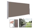 Tenda Da Sole Laterale Wolketon-180 X 300 Cm Brau Resistenza Ai Raggi Uv£¬Testata Resistenza Agli Agenti Atmosferici£¬Tenda Laterale Privacy£¬Per Balcone Terrazza Tenda Da Sole Estensibile