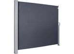Tolletour 180X300 Cm Tenda Da Sole Laterale, Antracite Tenda Da Sole Con Tenda Estensibile Resistente Ai Raggi Uv Per Balcone, Terrazza, Balcone, Giardino Parchi Giochi Schermo Privacy