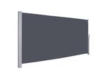 Tenda Laterale Jopassy Tende Estensibili 180X300Cm Schermo Privacy In Alluminio Protezione Dal Vento Protezione Dal Sole Tenda A Rullo Laterale Grigio