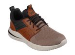 Skechers Scarpe Uomo Slip-On Sporty Suola In Gomma Marrone