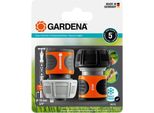 Gardena 18275-20 Raccordo Per Tubo Acqua Raccordo Per Tubo Nero, Arancione 2 Pz