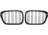 Griglia Radiatore Double Rip Nero Lucido Per Bmw Serie 5 E39 1995-2003