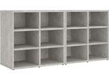 Portascarpe 2 Pz. Grigio Cemento 52,5X30X50 Cm