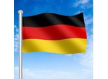 Jiubiaz Asta Per Bandiera In Alluminio 6,50M Incl. Cavo Incl. Asta Per Bandiera Germania Asta Per Bandiera Alluminio