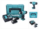 Trapano A Batteria Makita Ddf 453 Syj 18 V 42 Nm + 2X Batterie 1,3 Ah + Caricabatterie + Makpac