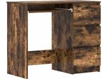 Scrivania In Rovere Fumé 90X45X76 Cm Materiale In Legno
