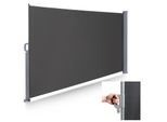 Swanew Tenda Laterale Tenda Laterale Estensibile In Alluminio Tenda Da Giardino Protezione Dal Sole Protezione Dalla Pioggia 180X300 Grigio