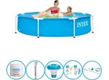 Telaio In Metallo Per Piscina Intex 244X51 Cm - Schwimmbad-Set