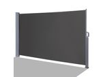 Tenda Laterale Fiqops Tenda Laterale Estensibile In Alluminio Tenda Da Giardino Protezione Dal Sole Protezione Dalla Pioggia 180X300 Grigio