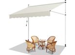 Tenda Da Sole Per Balcone Jiubiaz Tenda Resistente Ai Raggi Uv E All'acqua, Retrattile 2M, Crema