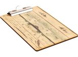 Olympia Menu Clipboard Effetto Legno A5