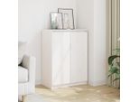 Vidaxl Credenza Bianca 60X36X84 Cm In Legno Di Pino Massiccio