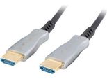 Lanberg CA-HDMI-20FB-1000-BK Cavo Hdmi 100 M Hdmi Tipo A (Standard) Nero, Argento