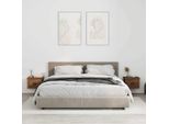 Comodini A Parete 2 Pz. Aspetto Rovere Marrone 41,5X36X28 Cm