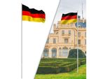 Jiubiaz Asta Per Bandiera In Alluminio 6,50M Incl. Cavo Incl. Asta Per Bandiera Germania Asta Per Bandiera Alluminio