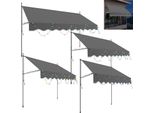 Swanew Tenda Da Sole Con Morsetto A Led Tenda Da Sole Retrattile Protezione Solare Del Balcone Senza Foratura 300X120Cm