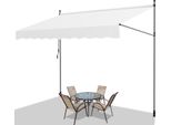 Fiqops Tenda Da Sole A Morsetto Tenda Da Sole Per Balcone Tenda Da Sole Per Giardino Tenda Da Sole A Braccio Pieghevole Resistente Ai Raggi Uv Tenda Da Sole Crema 2,5M