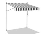 Tenda Da Sole Jopassy Tenda Da Sole Con Morsetti Tenda Da Sole Per Balcone Tende Da Sole Resistenti Ai Raggi Uv Tenda Da Sole Con Braccio Articolato Bianco Grigio 4M