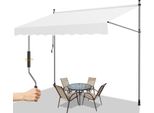 Jiubiaz Tenda Da Sole A Morsetto Tenda Da Sole Retrattile Tenda Da Sole Protezione Solare Balcone Senza Foratura 250X120Cm