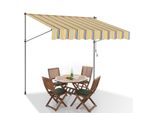 Tenda Da Sole Jopassy Tenda Da Sole Con Morsetti Tenda Da Sole Per Balcone Tende Da Sole Resistenti Ai Raggi Uv Tenda Da Sole Con Braccio Articolato Giallo Blu 2M