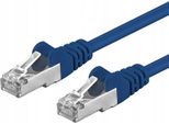 Premiumcord Cavo Patch Cat6A S-FTP, RJ45-RJ45, Awg 26/7 0,25M Blu